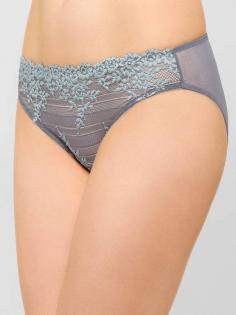Buy Embrace Lace Low Waist Medium Coverage Lace Bikini Panty - Grey at Wacoal India. Explore the wide collection of stylish low waist panties online at the best prices.