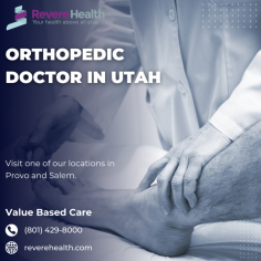 Revere Health's orthopedic doctors in Utah provide exceptional care with a focus on value-based practices. With cutting-edge expertise, they specialize in diagnosing and treating musculoskeletal conditions, ensuring patients receive personalized and effective treatment plans. Experience compassionate care and comprehensive solutions for a healthier, more active life.