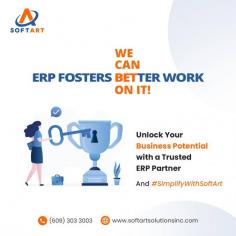 Work smarter with ERP and take your business on the fast track to better results. Unlock your full potential by partnering with SoftArt, the trusted ERP expert. Let us simplify your processes and empower your team to thrive. Experience the power of simplicity today.