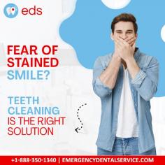 Teeth Cleaning for Stained Smile | Emergency Dental Service

If you are afraid to smile but you have stained teeth, think of our dental services. You no longer need to walk around with yellow teeth. Let our experts take care of your dental problems. To schedule an appointment, call us at 1-888-350-1340.