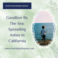 Create the perfect send-off for your loved ones by Spreading Ashes in California. With our caring staff and state-of-the-art technology, Beyond The Sea Memorial Services will provide you with a dignified and meaningful experience to honor your departed relatives. 
