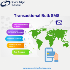 Transactional bulk SMS is a valuable service that enables businesses and organizations to efficiently communicate important information to a large number of customers or subscribers. 
.
Read more: https://spaceedgetechnology.com/transactional-otp-sms/