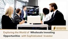 At Sophisticated Investor, we understand that experienced investors are looking for unique and high-potential investment prospects that are not readily available to the general public. Our Wholesale Investor platform connects you with a network of promising companies across various industries, offering a range of investment options to diversify your portfolio.
