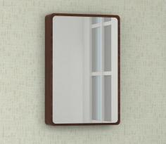 Buy Walken Wall mounted Mini Storage Mirror (Walnut Finish) Online at Wooden Street