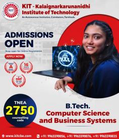 Are you looking to pursue a computer science and business systems course in Coimbatore? Then join KIT. We make students industry-ready and pave them for a bright future.
https://kitcbe.com/computer-science-and-business-systems
#computerscienceandbusinesssystemscourseincoimbatore
