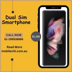 A dual SIM smartphone is a mobile phone that is equipped with two SIM card slots, allowing you to use two different SIM cards from separate mobile carriers or accounts in the same device. This can be particularly useful for individuals who want to maintain two separate phone numbers without needing to carry two separate devices. 
Read More - https://www.mobileciti.com.au/mobile-phones/dual-sim-phones