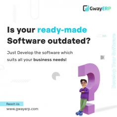 GwayERP - To be known as a custom software development company with the best business outcomes. We work with clients to achieve high standards. We deliver the product with enhanced reports to benefit the business and provide it with unique features. We create your own software from scratch based on your specifications. Custom software development alone allows for 100% successful implementation.