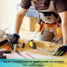 At Fox The Fixer, we take immense pride in offering the best handyman services in Dubai. Our team of skilled professionals is dedicated to providing exceptional workmanship and customer satisfaction, making us the top choice for all your handyman requirements.