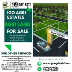 : Are you searching for the best agri land near Chennai? Look no further than IGO Agriestate. Our meticulously curated selection of agricultural lands ensures that you have access to the choicest and most fertile plots. Located within proximity to Chennai, these lands offer convenience without compromising the serenity of rural life. 