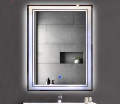 Buy Border Designed Led mirror with white backlight Online at Wooden Street