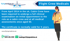 We love doing cabin crew medicals which is whey we have very high satisfaction rates from this attending our clinics. Dr Nomy has undertaken several thousand cabin crew medicals in his career.

Know more: https://www.flyingmedicine.uk/cabin-crew-medicals-uk-caa-easa
