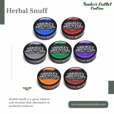 If you are looking for a natural and aromatic tobacco-free experience, visit Smoker's Outlet Online. Explore our herbal snuff range and other smoking products, indulging in rich flavors and enticing aromas. Make a conscious choice for tobacco-free enjoyment. For more information or to buy online, visit our website.


https://www.smokersoutletonline.com/smokeless/herbal-snuff.html