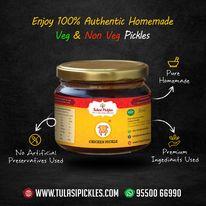 The best online pickles in Hyderabad at Tulasi Pickles. Indulge in our exceptional range of flavors, meticulously prepared for your enjoyment. Experience the authentic taste and premium quality that make us the top choice for pickle enthusiasts. Elevate your meals with the delightful selection from Tulasi Pickles. Order online now to savor the unrivaled taste of our pickles, and have them conveniently delivered to your doorstep in Hyderabad.