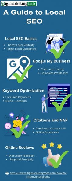Master Local SEO: Boost visibility with Google My Business, local keywords, reviews, and backlinks. Engage on social media, optimize for mobile, and monitor analytics for consistent growth.