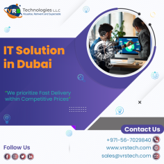 VRS Technologies LLC is the most effective supplier of IT Solution in Dubai. We offer a range of solutions to help businesses manage their IT infrastructure effectively. Contact us: +971 56 7029840 Visit us: https://www.vrstech.com/it-solutions-dubai.html