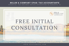 Free Initial Consultation in Miller & Company CPAs: Tax Accountants

A highly professional and experienced team of accountants at Miller & Company CPAs: Tax Accountants serves the most reputable Sarasota clients. This CPA firm is leading the market in customized, personal accounting services, delivering world-class consulting, compliance and tax services. The core focus of Miller & Company CPAs: Tax Accountants is solely on your financial objectives desired results. This CPA company is extremely committed to delivering top-quality service and you can be assured that they will treat your business as if it was their own. Do not wait any longer and make use of our limited-time event. You have a chance to receive your initial consultation in Sarasota for free today.

Miller & Company CPAs: Tax Accountants
Sarasota, Florida
2831 Ringling Boulevard, #204B
Sarasota, FL 34237
(941) 366-5646
https://www.cpafirmnyc.com/accounting-firm-sarasota-fl
https://g.page/accounting-firm-florida?gm

Working Hours:
Monday:9:00 am - 7:00 pm
Tuesday: 9:00 am - 7:00 pm
Wednesday: 9:00 am - 7:00 pm
Thursday: 9:00 am - 7:00 pm
Friday: 9:00 am - 7:00 pm
Saturday: 9:00 am - 4:00 pm
Sunday: Closed

Payment: cash, check, credit cards.