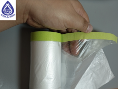 At Noor Al Ibdaa, we understand the importance of protecting your surfaces from paint splatters, dust, and scratches. That's why we've designed our Protective Pre-Taped Masking Film. It's the perfect solution to save you time and effort. The film is pre-attached to high-quality masking tape, which allows you to easily unroll and apply it to any surface. The strong adhesive ensures that it will stay in place, protecting your surfaces from any potential damage. The film also acts as a reliable barrier, preventing any paint or debris from getting onto the underlying surfaces. This makes it an ideal choice for any painting or renovation project. With our Protective Pre-Taped Masking Film, you can be sure that your surfaces will be protected and your project will be a success.