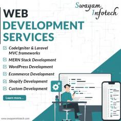 When it comes to having a great online platform for your business, web development is a crucial part that helps in making a website perfect in all aspects. Swayam Infotech offers custom website development services that help in grabbing the attention of users.
.
Visit: https://www.swayaminfotech.com/services/web-development/