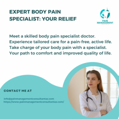 Experience tailored care for a pain-free, active life. Take charge of your body pain with a specialist. Your path to comfort and improved quality of life.

