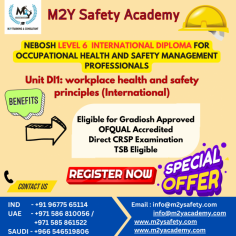 M2Y Safety Academy offers a comprehensive Health and Safety course in Dubai City. This course is designed to provide participants with essential knowledge and skills in managing occupational health and safety in the workplace. The Health and Safety course covers a wide range of topics, including risk assessment, hazard identification, incident investigation, emergency preparedness, and legal compliance. Participants will learn about best practices in creating a safe working environment and implementing effective health and safety management systems.
