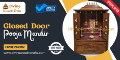 Elevate your home with a closed-door Pooja Mandir, a sacred space for devotion and spirituality. Discover elegant designs today! Visit our website for more details.
