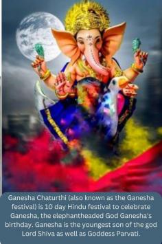 Based on the Hindu lunar calendar, Ganesh Chaturthi is celebrated for 10 to 11 days. With the largest celebration taking place on the final day, a holiday called Anant Chaturdashi. In 2022, Ganesh Chaturthi is on Aug. 31. Anant Chaturdashi is on Sept. 9. In 2023, Ganesh Chaturthi is on Sept.