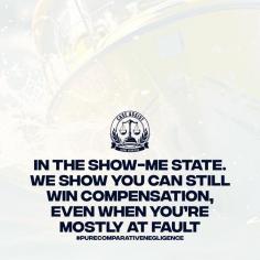 Comparative Negligence: In Missouri, personal injury cases are governed by the principle of pure comparative negligence. This allows you to seek damages, even if you bear significant responsibility for your own injury. Your final award will be adjusted, based on your share of the fault. For instance, if you are found to be 80% responsible for an accident that resulted in $100,000 in damages. You're still eligible to receive $20,000, which is 20% of the total amount.

For further details on personal injury law in the state of Missouri. Be sure to send us a message or visit our website.

@caseassist

Reference(s):

1. Missouri Revisor of Statutes, Revised Statutes of Missouri, RSMo Section 537.765, retrieved from: https://revisor.mo.gov/main/OneSection.aspx?section=537.765

*Note: Through the rulings in higher courts (including federal decisions), the passage of new legislation, ballot initiatives etc. Laws governed by the state are always subject to change. While we work hard to offer the most up to date details as possible. We highly recommend consulting with an attorney or conducting your own legal research, to confirm the law(s) within your state.