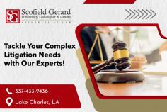 Keep Your Company On Track with Our Litigation Lawyer!

Looking for a top-notch litigation lawyer in Lake Charles, Louisiana? Look no further! Our expert legal team brings unwavering commitment and exceptional courtroom prowess to your case. With a winning track record and personalized approach, believe in us to fight for your rights and secure the justice you deserve.

