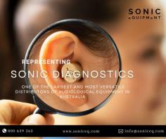 Sonic Equipment, proudly representing Sonic Diagnostics, stands as one of the largest and most versatile distributors of audiological equipment in Australia. With a steadfast commitment to advancing audiology and hearing healthcare, we provide a comprehensive range of cutting-edge diagnostic tools and solutions to audiologists, healthcare professionals, and clinics across the country. 
