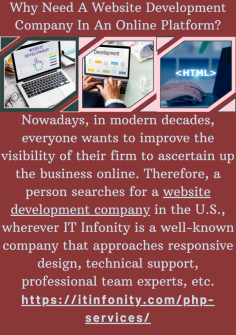 Why Need A Website Development Company In An Online Platform?

Nowadays, in modern decades, everyone wants to improve the visibility of their firm to ascertain up the business online. Therefore, a person searches for a website development company in the U.S., wherever IT Infonity is a well-known company that approaches responsive design, technical support, professional team experts, etc.



https://itinfonity.com/php-services/
