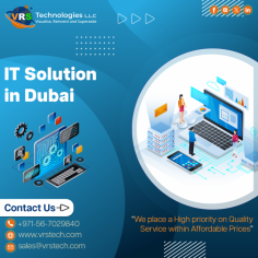 VRS Technologies LLC is top leading provider of IT Solution in Dubai. we have a team of highly qualified as well as experienced team for providing the iT Solutions for company. Contact us: +971 56 7029840 Visit us: https://www.vrstech.com/it-solutions-dubai.html