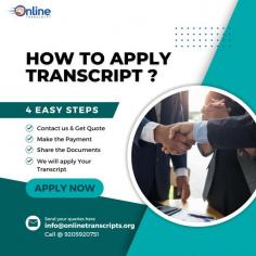 Online Transcript is a Team of Professionals who helps Students for applying their Transcripts, Duplicate Marksheets, Duplicate Degree Certificate ( Incase of lost or damaged) directly from their Universities, Boards or Colleges on their behalf. Online Transcript is focusing on the issuance of Academic Transcripts and making sure that the same gets delivered safely & quickly to the applicant or at desired location. https://onlinetranscripts.org/