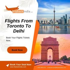 Search your flights from toronto to delhi with FlyBackIndia. The average cost for direct flight from Toronto to Delhi is $976. Modifying this information may result in a different fare.