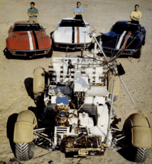 Apollo 15 Moon Rover - June 11, 1971 Life magazine

Earlier this year, Apollo 14 had Alan Shepard and his version of a golf club. This July, Apollo 15 will have its own version of a golf cart. Folded, squeezed and packed into a storage compartment in the lunar module's descent stage will be a four-wheeled battery-driven moon car called the Lunar Roving Vehicle (LRV).