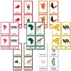 Choose Montessori Geography Materials

Children can learn the names of the animals and where they live, as well as sort these animal picture cards under the seven continents label, or under the appropriate pieces of the Montessori World Puzzle Map.


• Set includes 56 animal cards, 14 continent cards, and 70 label cards.
• Printed on PP Plastic
• Dimension for the Whole Card: 3.35 x 5.125 inches
                                Part Card: 3.35 x 3.9 inches
                                      Label: 3.35 x 1.2 inches
• Recommended Ages: 3 years and up

Buy now: https://kidadvance.com/animals%20of%20seven%20continents%203%20part%20cards%20-%20pp%20plastic.html
