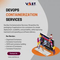 Streamline your work with our unparalleled DevOps Containerization Services! 
 
One-stop solution for all kinds of DevOps services 
 
Follow VaST ITES INC for more updates. 
 
 
Contact us today! 
 
