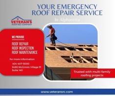 When a roofing emergency strikes, you need a swift and reliable solution to protect your home or business. That's where Veteran's Roofing comes to the rescue. We are your trusted partner for emergency roof repairs in Alpharetta and the surrounding areas.