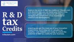 Maximize Savings with R&D Tax Credits - Tributan.com