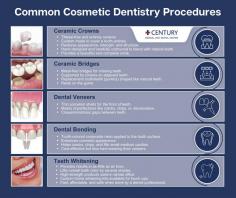 What is Cosmetic Dentistry?
Cosmetic dentistry procedures focus on improving the appearance of teeth and overall aesthetics. One of the most well-known treatments is teeth whitening; the benefits are purely cosmetic. However, some procedures, like dental crowns, bridges, veneers, and dental bonding, can potentially improve oral health, making them a great investment in your smile.

Is Cosmetic Dentistry Covered by Your Insurance?
NYC cosmetic dentists at Century Dental Center located in Midtown Manhattan and Downtown Brooklyn accept all major insurance plans, including Fidelis Care, MetroPlus Dental, ElderPlan, Medicaid, and AARP Medicare Advantage for dental and select cosmetic procedures, such as crowns.

Some insurance plans may cover implants. However, it is important to discuss your individual plan with the insurance provider and obtain necessary authorizations. Rest assured, we will contact your insurance on your behalf and work together to obtain all required authorizations for the cosmetic dental services you need.

What is the Difference Between Cosmetic Dentistry and General Dentistry?
General dentistry encompasses treatments you need to maintain a healthy, strong smile. General dentists provide preventive and restorative treatments like dental checkups, hygiene appointments, fillings, and root canal therapy. Cosmetic dentistry instead focuses on creating a more beautiful and cosmetically appealing smile.

Why See a Cosmetic Dentist?
While most general dental practices offer cosmetic dental treatments, not all dentists have a passion for this field of dentistry. Therefore it is worth seeking out a cosmetic dentist with a deep interest in this subject and who has completed continuing education in the latest cosmetic dentistry techniques and can use the latest materials.

Our dentists and entire dental team love to learn and attend continuing education courses regularly, so you can be sure of receiving the most up-to-date cosmetic dental treatments using the latest materials. Excellent cosmetic dentistry also blends science with artistry, and the best dentist can create custom smiles that complement patients’:

Facial structures
Facial features
Skin tone
Combining these factors ensures you receive results that meet and hopefully exceed your expectations.

For more information about our New York City cosmetic dentists or to schedule an appointment, call Century Dental Center or visit us in person at the Manhattan or Brooklyn office.

Read more: https://www.centurymedicaldental.com/dentistry/cosmetic-dentistry/

Century Dentistry Center
827 11th Ave Ground Floor
New York, NY 10019
(212) 929-2202
Web Address https://www.centurymedicaldental.com/dentistry/

Our location on the map: https://maps.app.goo.gl/34T4HmeGp73S6pFQ8
https://plus.codes/87G8Q2C5+27 New York

Nearby Locations:
Hell's Kitchen | Upper West Side | Midtown West | Chelsea | Midtown East | Little Brazil
10036 | 10023, 10024, 10025, 10069 | 10019 | 10001, 10011 | 10022

Working Hours:
Monday- Friday: 9:00 am - 6:00 pm
Saturday: 9:00 am - 4:00 pm
Sunday: Closed

Payment: cash, check, credit cards.