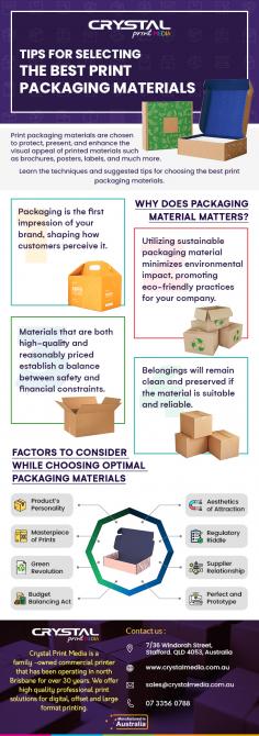 Discover expert insights for choosing the best print packaging materials. Whether you need protection or eco-friendly options, we'll guide you to the ideal packaging solutions.
Source: https://crystalmedia.com.au/tips-for-selecting-the-best-print-packaging-materials/