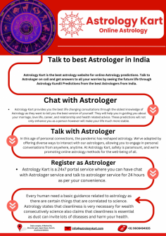 Astrology Kart Your top choice for online astrology predictions with India's finest astrologers. Chat with experienced experts anytime !