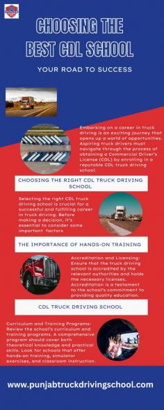 Choosing the Best CDL School: Your Road to Success

Navigate the path to success with our guide on Selecting the Best Truck Driving Course in your area. Drive towards a fulfilling career today.
For more info : https://shorturl.at/fiJNR