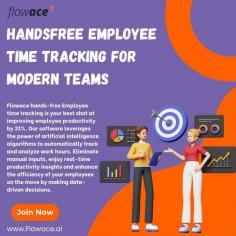 Flowace hands-free Employee time tracking is your best shot at improving employee productivity by 31%. Our software leverages the power of artificial intelligence algorithms to automatically track and analyze work hours. Eliminate manual inputs, enjoy real-time productivity insights and enhance the efficiency of your employees on the move by making data-driven decisions.

Flowace Handsfree Employee Time Tracking likely offers features such as:

Automation: The "handsfree" aspect suggests that time tracking may be automated, reducing the manual effort required from employees.

Real-Time Tracking: It likely provides real-time tracking of employees' work hours and activities, allowing for accurate monitoring.

Collaborative Features: It may support collaboration and communication among team members to streamline time tracking in a modern, team-oriented setting.

Integration: The solution may integrate with other productivity and project management tools to provide a comprehensive view of how time is spent.

Reporting and Analytics: It likely offers reporting and analytics features to help organizations gain insights into time allocation, productivity, and resource management.

For specific details about Flowace's features and capabilities, I recommend visiting their official website or contacting their support for the most up-to-date and accurate information.


To Know more about Flowace
Click the link,
https://flowace.ai/handsfree-employee-time-tracking/
