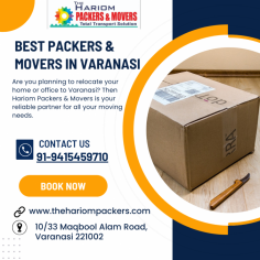  Hariom Packers & Movers has established itself as a leading moving company in the heart of Varanasi with a strong commitment to quality, efficiency and customer satisfaction.