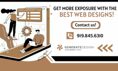 Revamp Your Online Presence with Professional Web Design!

At Generate Design, our expert website designers will bring your vision to life through our custom-designed websites. Our approach is to blend innovative design concepts with your brand messaging to impress your customers and attract new leads. Contact us today to get more information!
