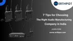 Selecting the right audio manufacturing company in India, particularly for conference systems, requires careful consideration. By evaluating reputation, product specialization, quality assurance, customization options, support, pricing, and references, you can make an informed decision that ensures the success of your audio projects in India.