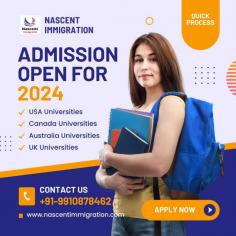 Nascent Immigration is a Team of Professionals who take your personal and professional needs into consideration before recommending a visa for you. They are there to study your profile thoroughly and counsel you as per your future aspirations. Those Students who are planning to study abroad we assure you that once you meet our consulting professionals all your doubts and queries will be answered and you’ll just want to be proactive enough to complete the process at the earliest. 
