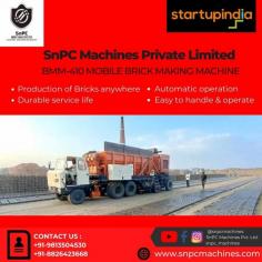 SnPC Machines, A leading manufacturer of world first fully automatic machine with moving technology, the latest brick making machine produce bricks while moving on wheel like a vehicle as hence can be mentioned as brick making truck as well. With the help of this machine kiln owner can revolutionize their business at a very rapid rate and they have to manage minimum human labours. This machine is eco-friendly and budget friendly as it requires about one-third of water compared with other brick making methods. Bricks produced with these machines are 3times more stronger that others and cost reduces about 45%. Raw materail needed can be clay, red soil, flyash or a mixutre of these. Bricks can be produced anywhere and anytime due to these machines. Three main types of mobile brick making machines are BMM160, BMM310 and BMM410. Just buy Snpc machines and enjoy automatic brick production. These brick making truck are durable, compressive and can be easily handle while operating. Customer from any country, state or provinces either can contact us via our website email or contact for order or more enquires or can visit our place and can physically enquire for their own satisfaction. 

https://snpcmachines.com/