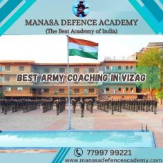 
At Manasa Defence Academy, the faculty comprises seasoned professionals with extensive experience in the army and a deep understanding of the examination patterns. Their expertise goes beyond theoretical knowledge. They can provide real-life insights and share personal anecdotes that make the learning experience more engaging and relatable.

Manasa Defence Academy is known for its meticulously prepared study material that covers all aspects of the army examinations. The study material is designed in a way that simplifies complex concepts, making it easier for students to understand and retain the information. Whether it's the written examination, physical fitness test, or interview, Manasa Defence Academy provides comprehensive study material for all stages of the recruitment process.

if you are looking for the best army coaching in Vizag, look no further than Manasa Defence Academy. With its exceptional faculty, comprehensive study material, and proven track record, it offers everything you need to prepare for a successful army career. Join the ranks of the many successful candidates who have passed through the doors of Manasa Defence Academy and embark on a rewarding journey towards serving the nation with honor and valor.

