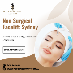 A traditional surgical facelift may not be necessary to achieve a more youthful appearance. Your Sanctuary Day Spa offers non surgical facelift in Sydney. Our team of experts uses facelift technology like ultrasound, lymphatic drainage, and ultra-intense radio frequency to stimulate collagen, renew skin cells, and brighten tired-looking skin at minimal downtime and affordable costs. Book your consultation today.

Visit Us - https://www.yoursanctuary.com.au/beauty/non-surgical-facelift/
